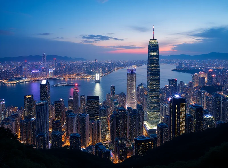 Gráfico mostrando a variação de investimentos em Hong Kong