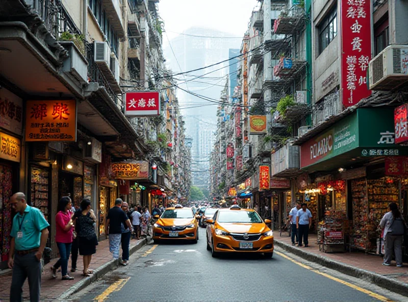 Foto de produtos americanos sendo vendidos em Hong Kong