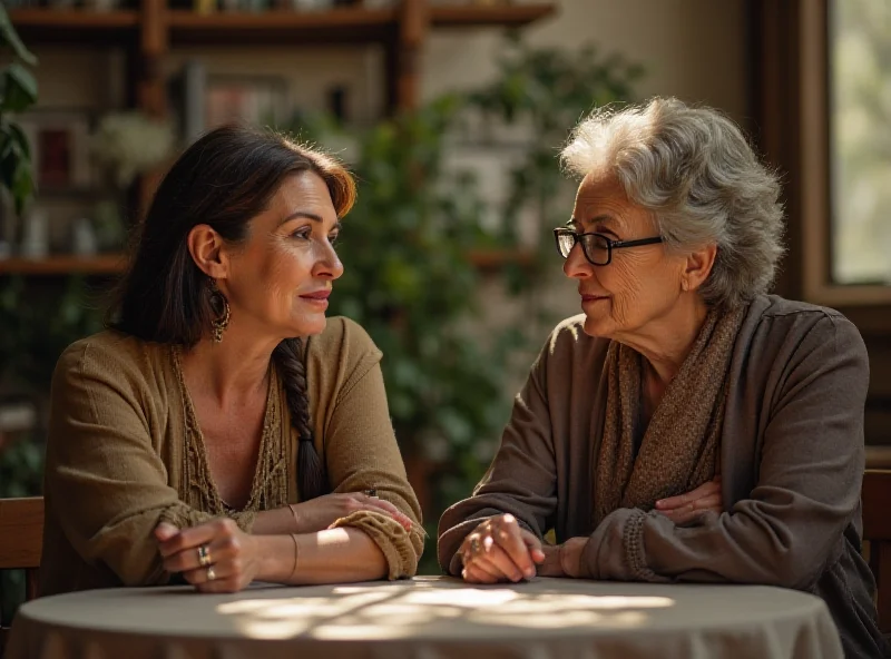 Mulheres espanholas conversando em um café