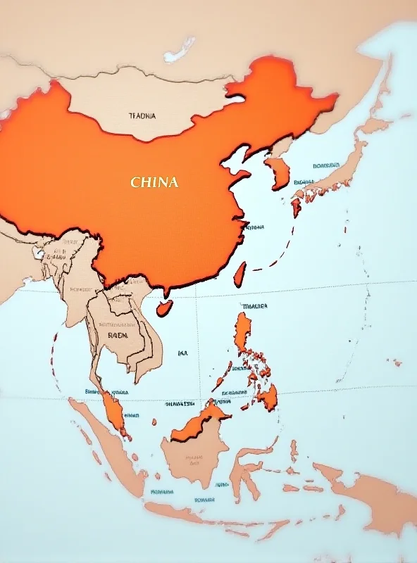 A map showing the location of Thailand and China, connected by a dotted line symbolizing deportation.